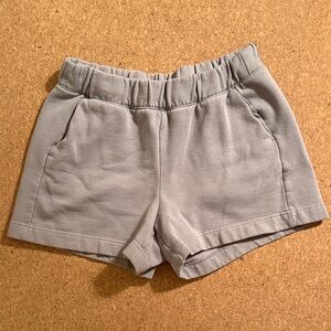 A New Day Light Gray Purple Cozy Pull-On Shorts size medium